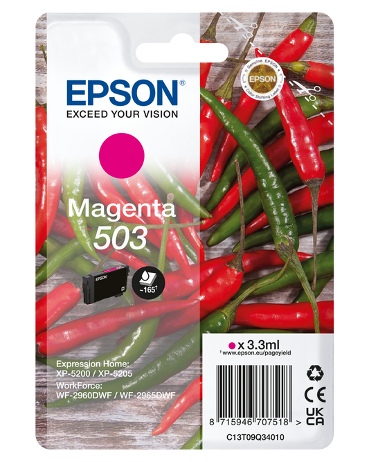 Genuine Epson 503 Magenta Ink Cartridge
