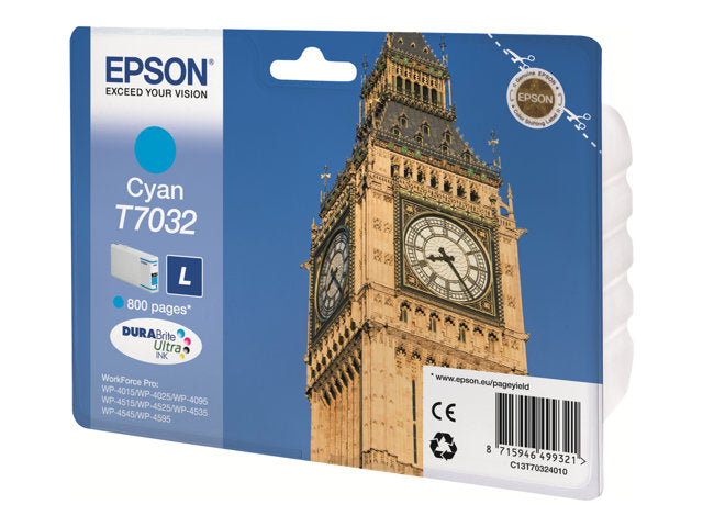 Genuine Epson T7032 Cyan Ink Cartridge