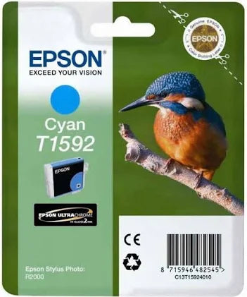 Genuine Epson T1592 Cyan Ink Cartridge