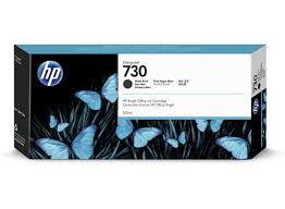 Genuine HP 730 Matte Black Ink Cartridge P2V71A (300ml)