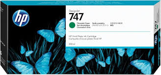Genuine HP DesignJet 747 Chromatic Green Ink Cartridge P2V84A