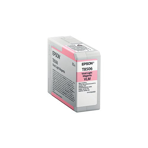 Genuine Epson T8506 Vivid Light Magenta Ink Cartridge