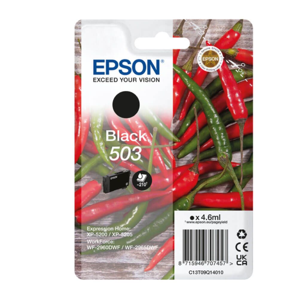 Genuine Epson 503 Black Ink Cartridge