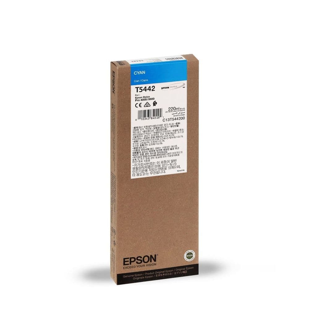 Genuine Epson T5442 Cyan Ink Cartridge C13T544200