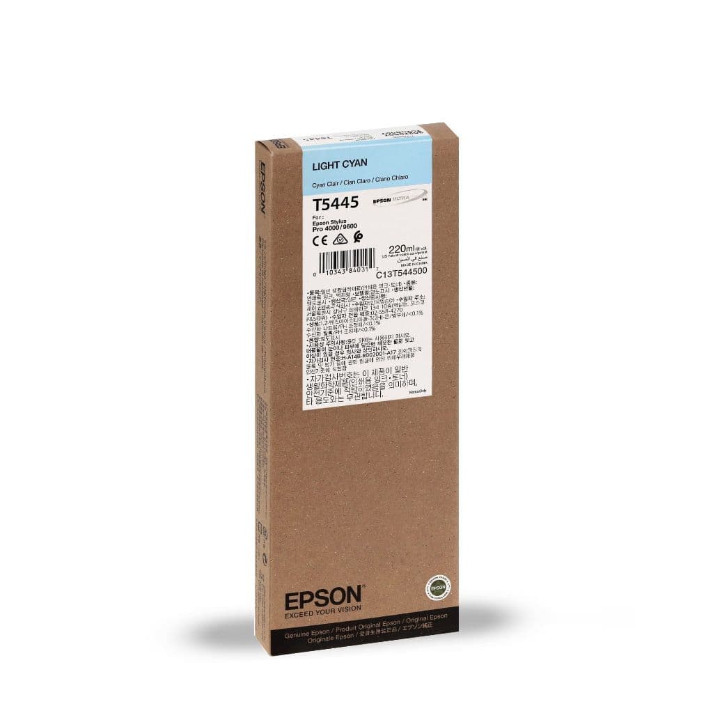 Genuine Epson T5445 Light Cyan Ink Cartridge C13T544500