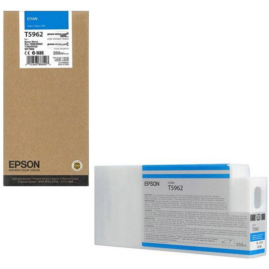 Genuine Epson T5962 Cyan Ink Cartridge 350ml