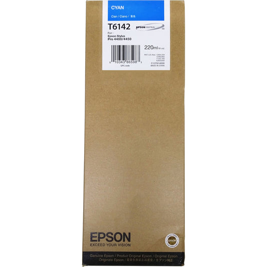 Genuine Epson T6142 Cyan Ink Cartridge C13T614200