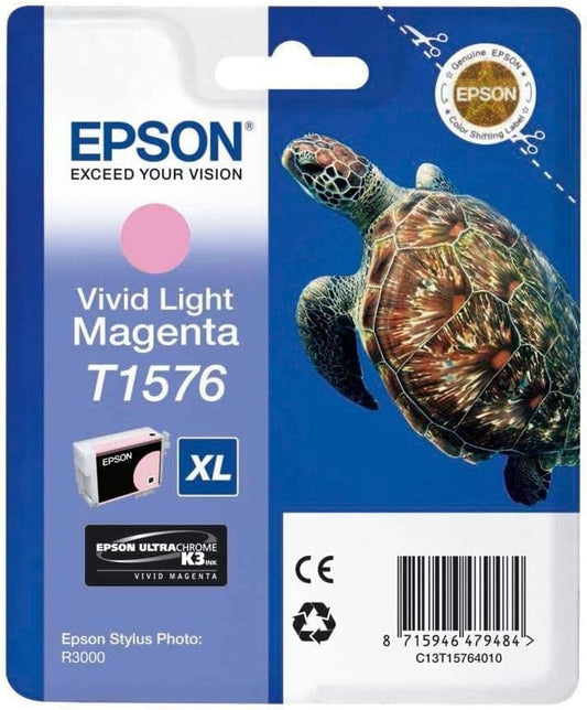 Genuine Epson T1576 Vivid Light Magenta Ink Cartridge
