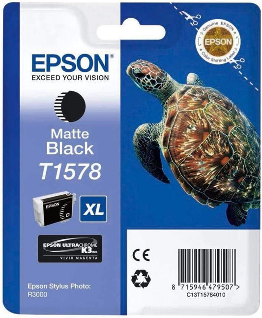 Genuine Epson T1578 Matte Black Ink Cartridge