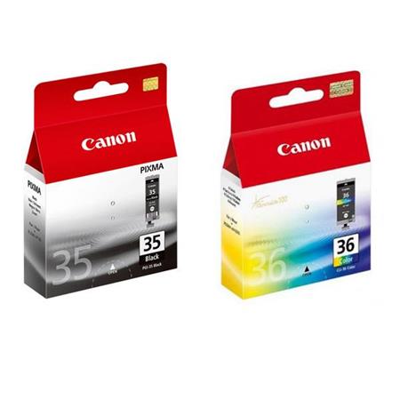 Genuine Canon PGI-35 Black + CLI-36 Ink Cartridge Twin Pack