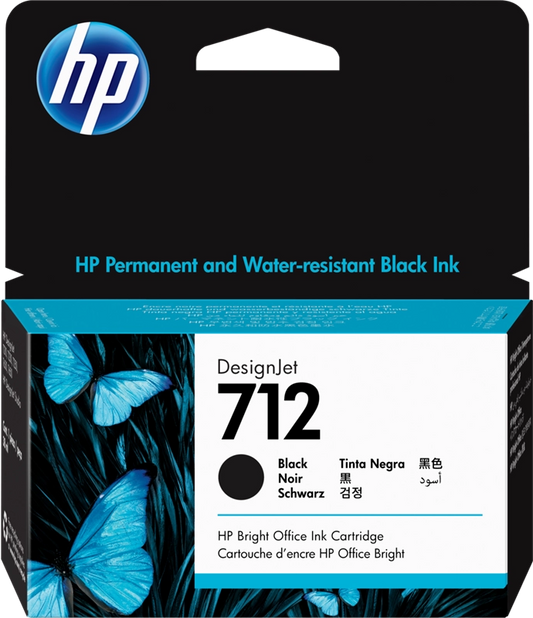 Genuine HP 712 Black Ink Cartridge