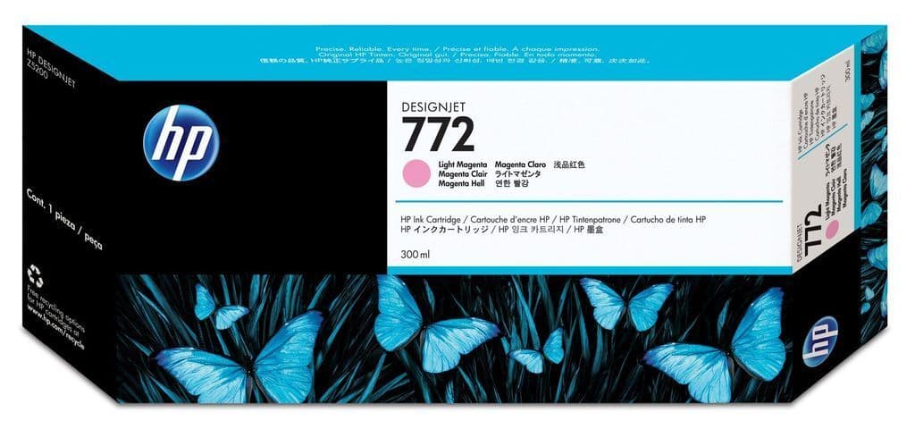 Genuine HP 772 Light Magenta Ink Cartridge CN631A 300ml