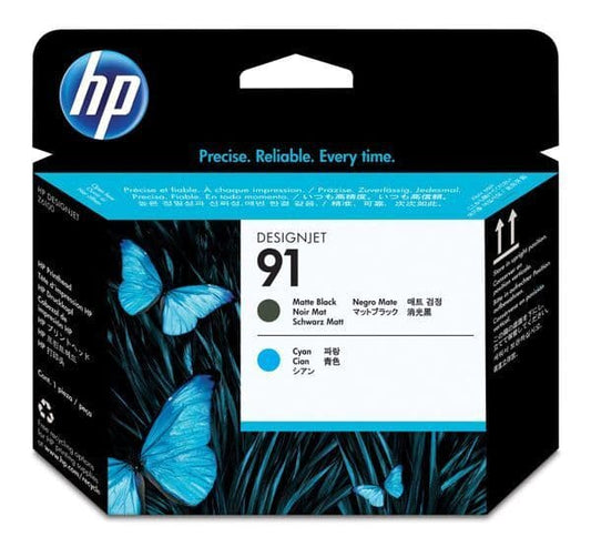 Genuine HP 91 Matte Black/Cyan Printhead C9460A