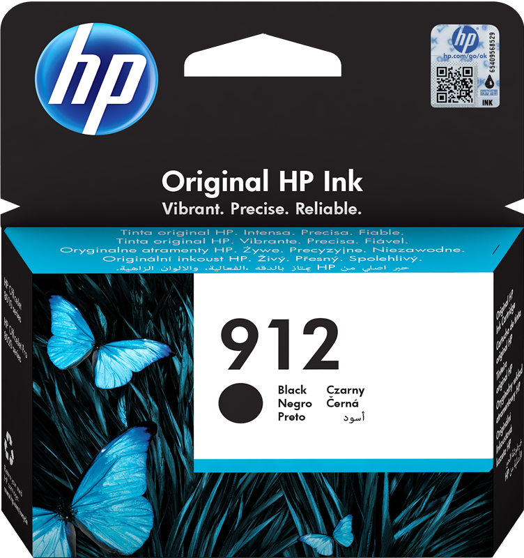 Genuine HP 912 Black Ink Cartridge 3YL80AE