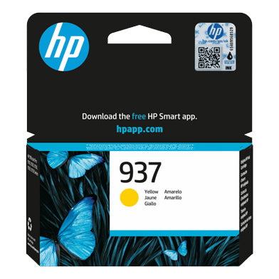 Genuine HP 937 Yellow Ink Cartridge 4S6W4NE