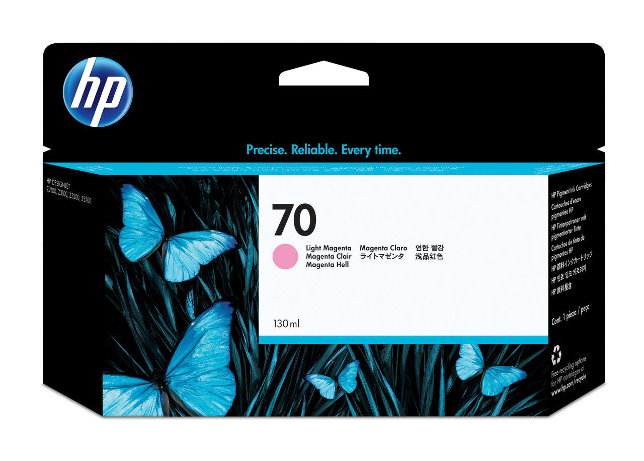 Genuine HP 70 Light Magenta Ink Cartridge C9455A