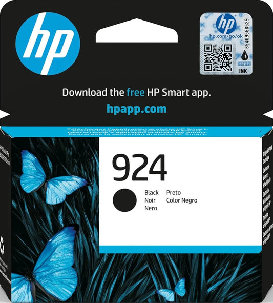 Genuine HP 924 Black Ink Cartridge 4K0U6NE