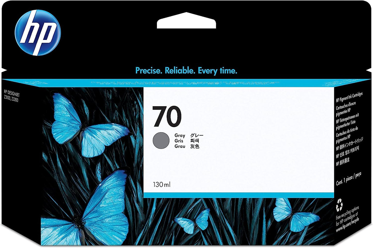 Genuine HP 70 Gray Ink Cartridge C9450A