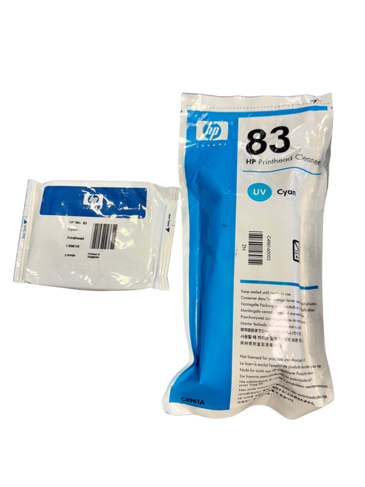 Genuine HP 83 Cyan Printhead & Cleaner (C4961A)