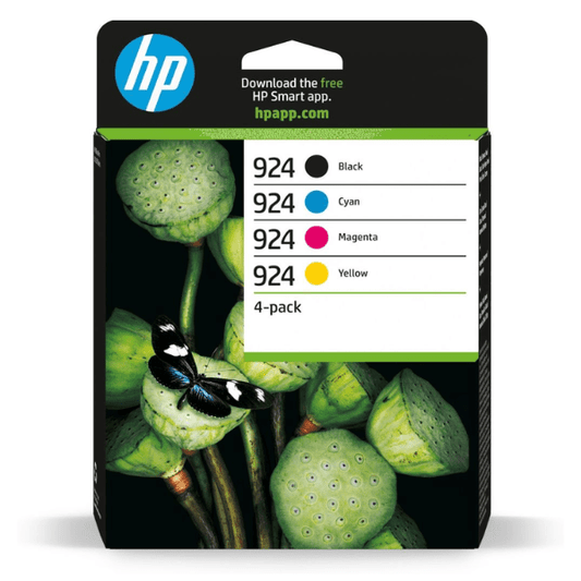Genuine HP 924 Black Cyan Magenta and Yellow Ink Cartridge Multipack 6C3Z1NE