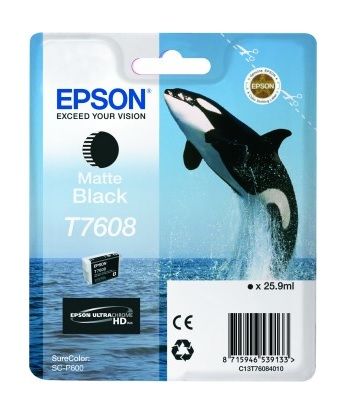 Genuine Epson T7608 Matte Black Ink Cartridge
