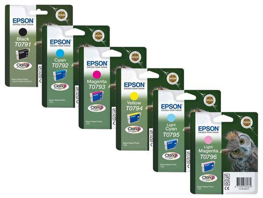 Genuine Epson T709 High Capacity Ink Cartridge 6 Colour Multipack