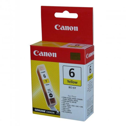Genuine Canon BCI-6Y Yellow Ink Cartridge 4708A002