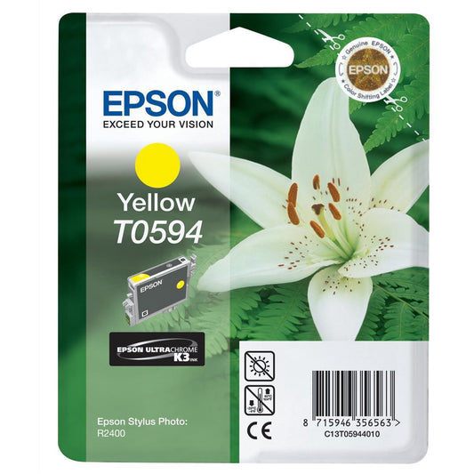 Genuine Epson T0594 Yellow Ink Cartridge