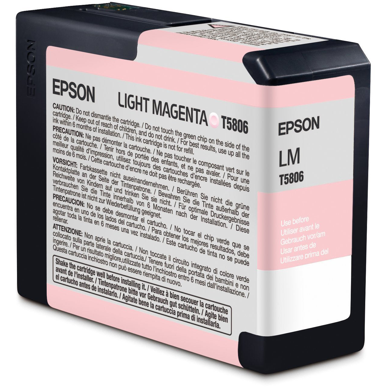 Genuine Epson T5806 Light Magenta Ink Cartridge
