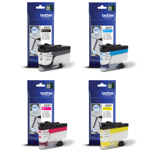 Genuine Brother LC3237 Black/Cyan/Magenta/Yellow Ink Cartridge Multipack