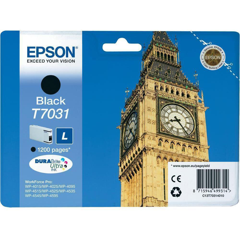 Genuine Epson T7031 Black Ink Cartridge