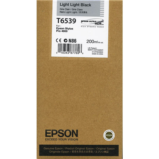 Genuine Epson T6539 Light Light Black Ink Cartridge C13T653900