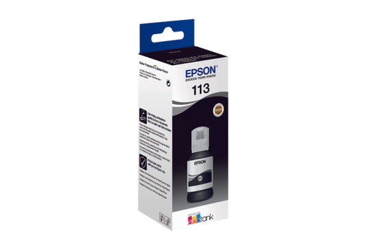 Genuine Epson 113 Black Ink Bottle