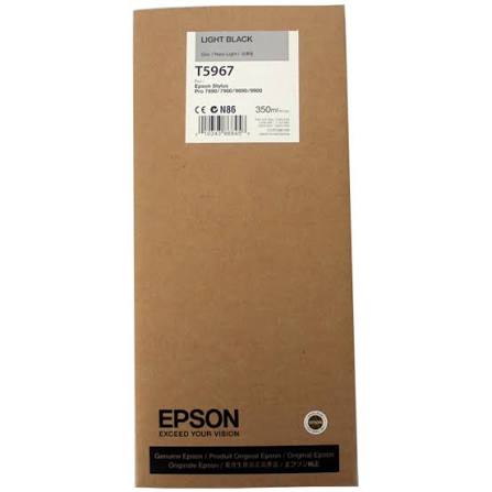 Genuine Epson T5967 Light Black Ink Cartridge 350ml (C13T596700)