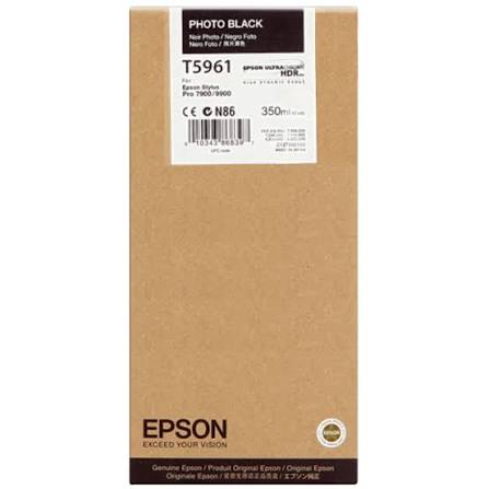 Genuine Epson T5961 Photo Black Ink Cartridge 350ml (C13T596100)
