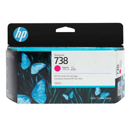 Genuine HP 738 Magenta Ink Cartridge 498N6A (130ml)