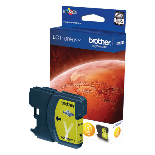 Genuine Brother LC1100HYY High Yield Yellow Ink Cartridge