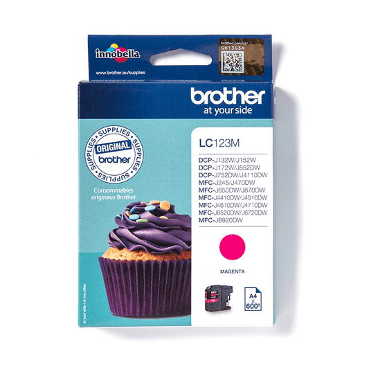 Genuine Brother LC123M Magenta Ink Cartridge