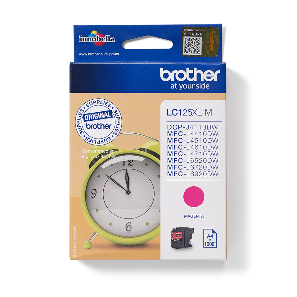 Genuine Brother LC125XLM Magenta Ink Cartridge