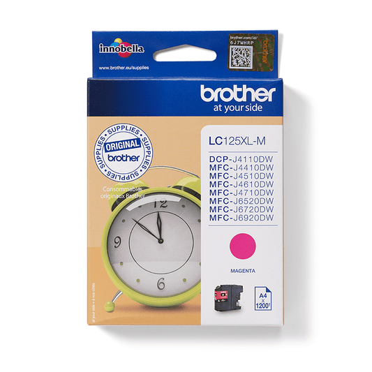 Genuine Brother LC125XLM Magenta Ink Cartridge