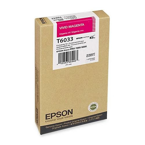 Genuine Epson T6033 Vivid Magenta Ink Cartridge