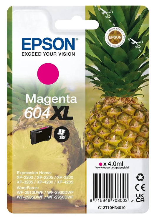 Genuine Epson 604XL Magenta Ink Cartridge