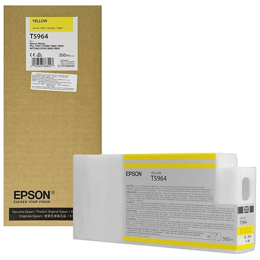 Genuine Epson T5964 Yellow Ink Cartridge 350ml