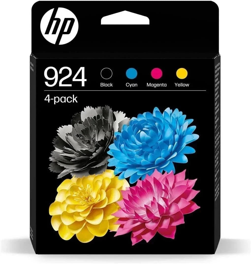 Genuine HP 924 Black Cyan Magenta and Yellow Ink Cartridge Multipack 6C3Z1NE
