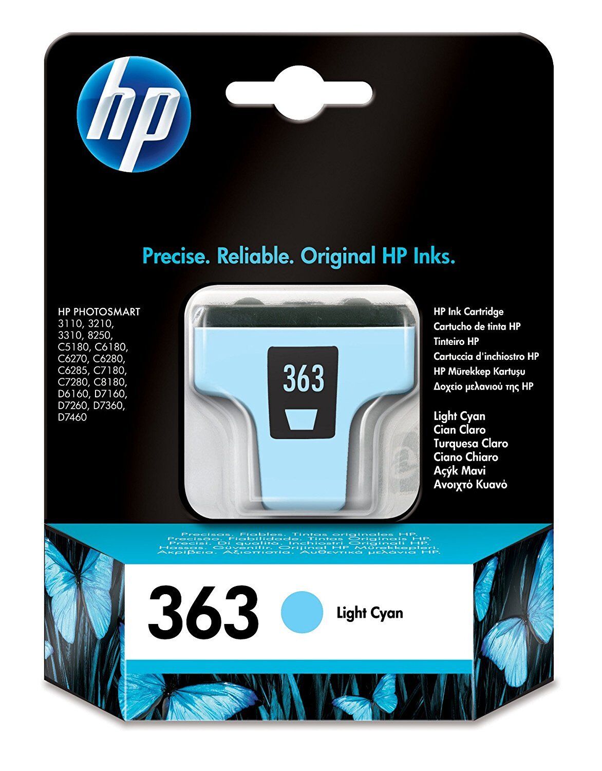 Genuine HP 363 Light Cyan Ink Cartridge C8774EE