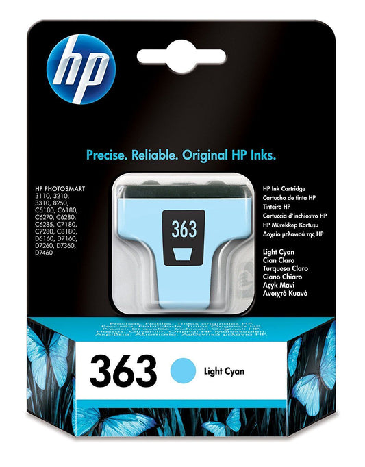 Genuine HP 363 Light Cyan Ink Cartridge C8774EE
