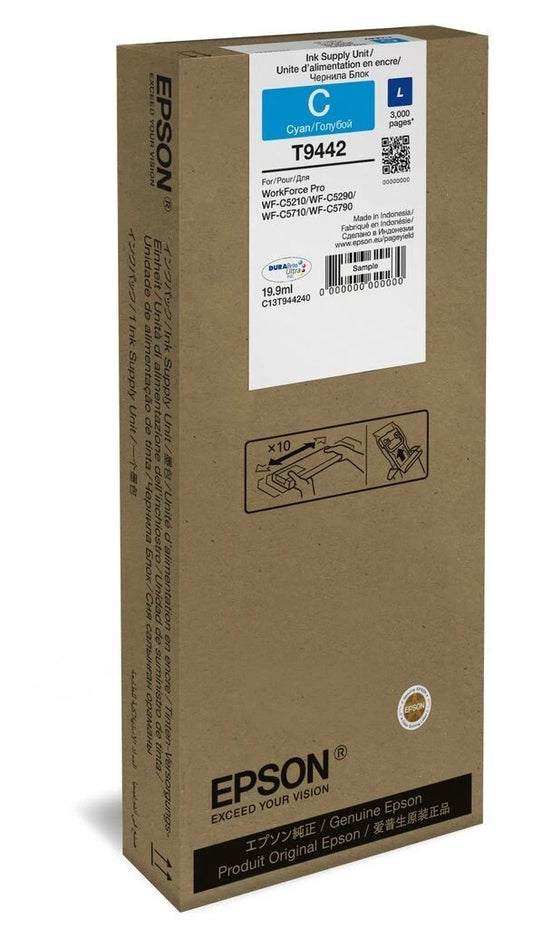 Genuine Epson T9442 Cyan Ink Cartridge