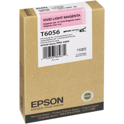 Genuine Epson T6056 Vivid Light Magenta Ink Cartridge (C13T605600)