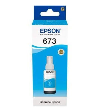 Genuine Epson 673 Cyan Ink Bottle (T6732)