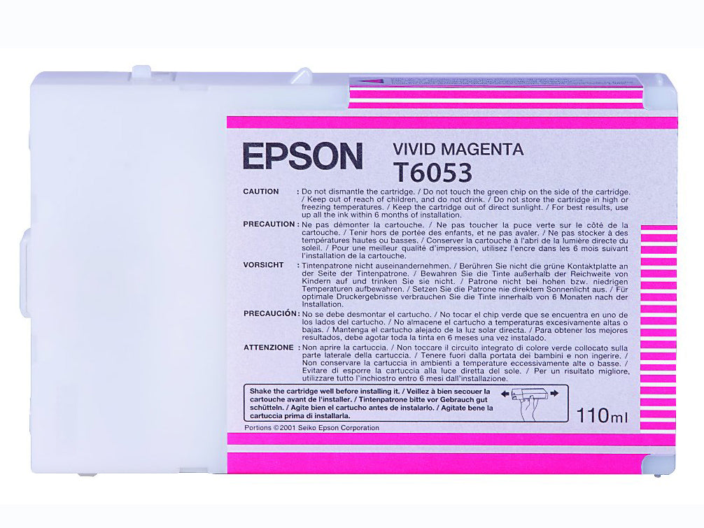 Genuine Epson T6053 Vivid Magenta Ink Cartridge (C13T605300)